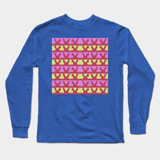 Colorful bunny Pattern Long Sleeve T-Shirt